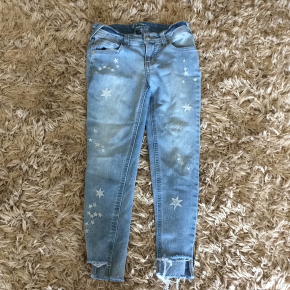blue jeans with stars